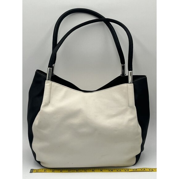 Alfani Womens Bangle Tote Cloud White/Black One Size - Minor Defect MSRP $99.50 - Picture 8 of 8